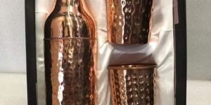 Copper Bottle Glass Set