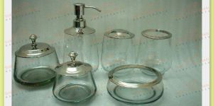 Glass Bath Set