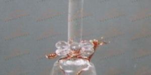 Glass Cross Bell Showpiece