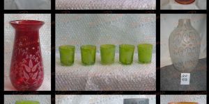 Glass Frosted Etched Decor Items