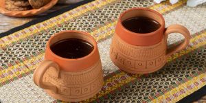 Karru Krafft Handcrafted Terracotta Coffee Mug Microwave Safe