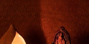 Karru Krafft Handcrafted Terracotta Durga Idol & Diya