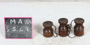 Antique Wooden Candle Holder
