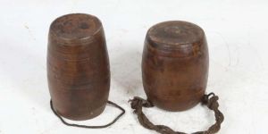 Wooden Nepali Milk Pot with Rope Handle