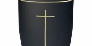 Cylindrical Metal Urn