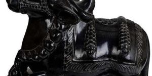 Black Marble Nandi Statue