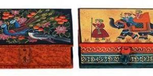 Painted Wooden Jewellery Box