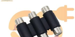 Triple RCA Coupler 3 Female to 3 Female Audio Connector