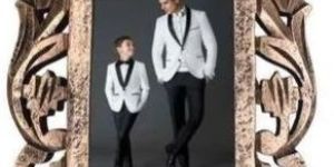 Wooden Golden Photo Frame