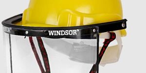 Windsor Safety Helmet (Ratchet) with Spring Face Shield