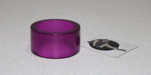 Blue Resin Napkin Ring in Plain Design Blue Serviette Ring from Tradnary