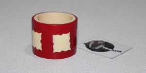 Stylish Red Resin Napkin Ring Red Serviette Ring from Tradnary