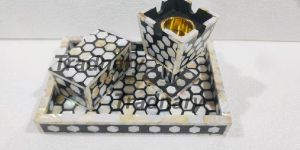Latest Design Mother of Pearl Inlay Bakhoor Set from Tradnary