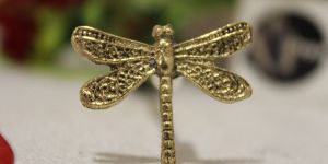 Dragonfly Shape Brass Knob Brass Cabinet Knob from Tradnary