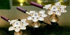 Panch Arti Brass Pooja Item