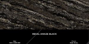 600x1200mm Regal Amaze Black Finish Ceramic Tiles