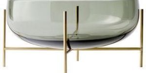 Glass Bowl Metal Stand