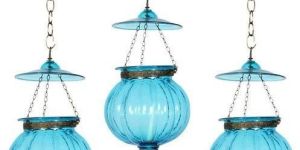 Glass Handi Shape Hanging Light