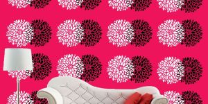 Floral Wall Stencil