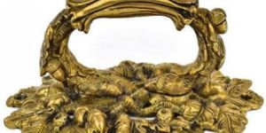 Brass Flower Door Handle
