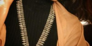 Brass Oxidised Kolhapuri Long Necklace