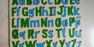 Combined Alphabet Wooden Tray