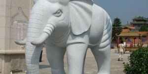 Marble Elephant Statue