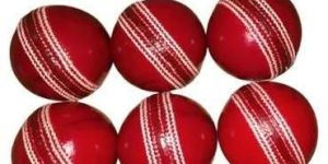 175gm Round Red Cricket Leather Ball