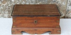 Antique Wooden Jewelry Box