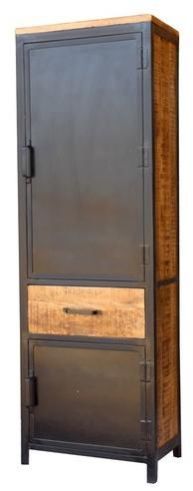 Wooden Side Bookshelf Corner Portable Almirah