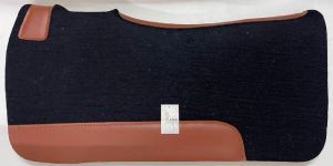 Horse Black & Brown Wool Felt Saddle Pad