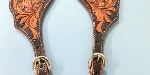 Leather Hand Carving Spur Strap