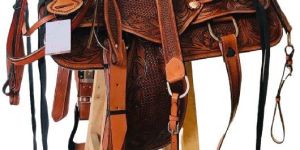 Leather Horse Western Big Horn Saddle