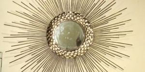 92cm Golden Decorative Wall Mirror