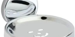 Zorba Stainless Steel Round Soap Dish