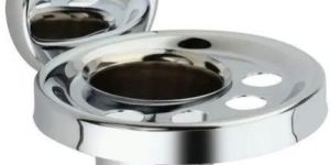 Zorba Stainless Steel Toothbrush Holder