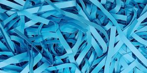 Blue Shredded Paper