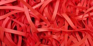Red Shredded Paper