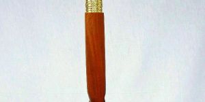 Nautical Style Antique Vintage Brass Handle Brown Wooden Walking Cane Stick Gift