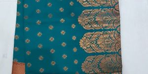 Banarasi Silk Chanderi Booti Copper Zari Saree