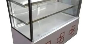Corian Curved Glass Display Counter
