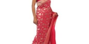 Red Soft Georgette Saree