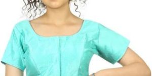 Sky Blue Fantom Silk Blouse
