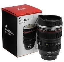 Camera Lens Shaped Coffee Mug Flask