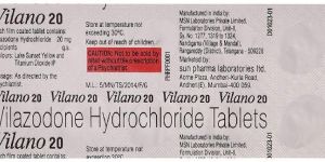 Vilazodone Viibryd 40mg