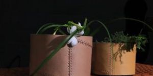 Leather Planting Pot