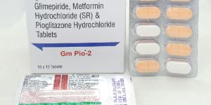 Glimepiride 2mg, Metformin Hcl 500mg(SR) , Pioglitazone Hcl 15mg Tablets