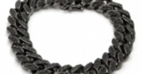 Mens Cuban Link Cubic Zirconia Bracelet