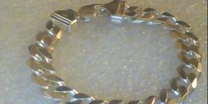 Mens Sterling Silver Bracelet