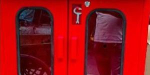 18 Gauge Mild Steel Double Door Hose Box